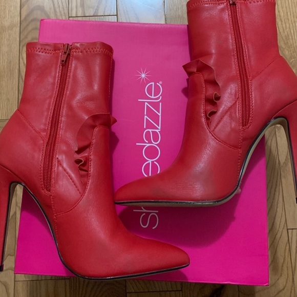 COPY - COPY - Red booties - Picture 2 of 3